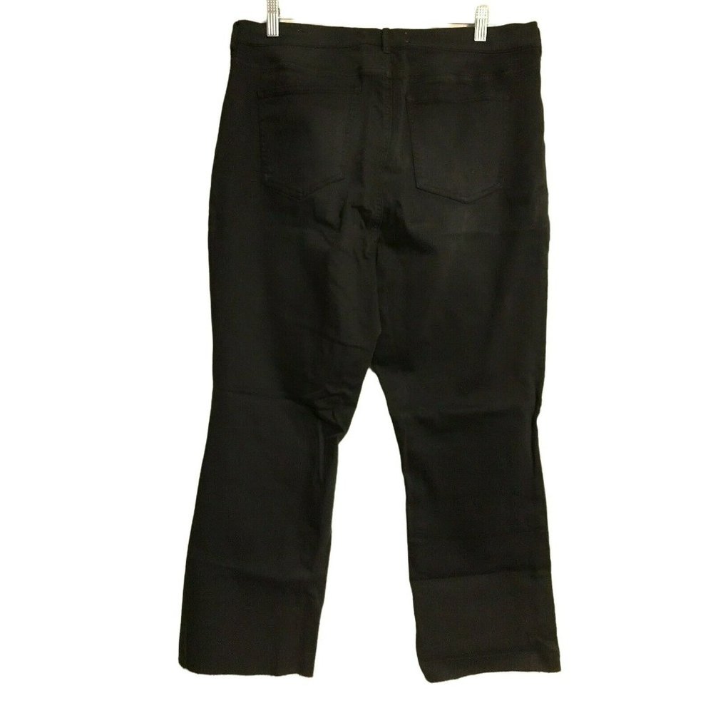 NWT PACSUN Hi-Rise Kick Flare Pants Sz 32 Black Stretch #975 - Picture 2 of 4